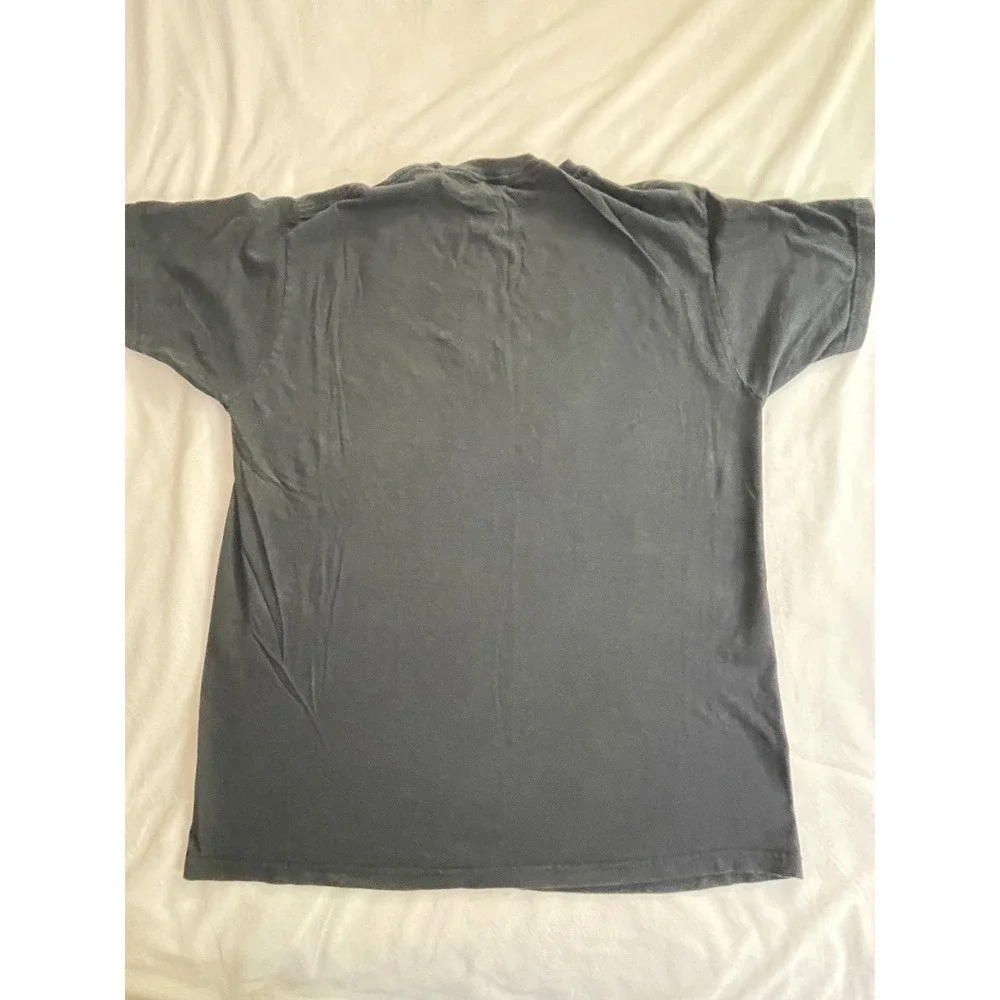 Levis Mens Graphic T-Shirt Faded Black Checkered Batwing Logo Cotton Large